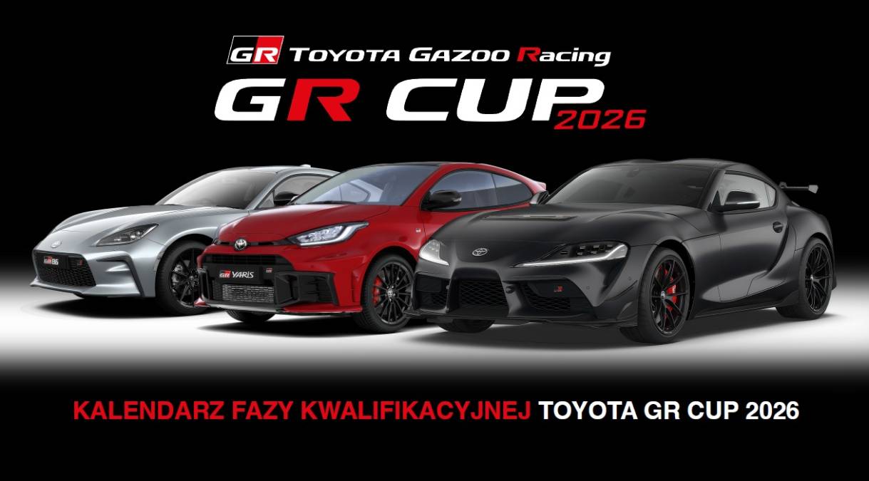 Kalendarz fazy kwalifikacyjnej TOYOTA GR CUP 2026